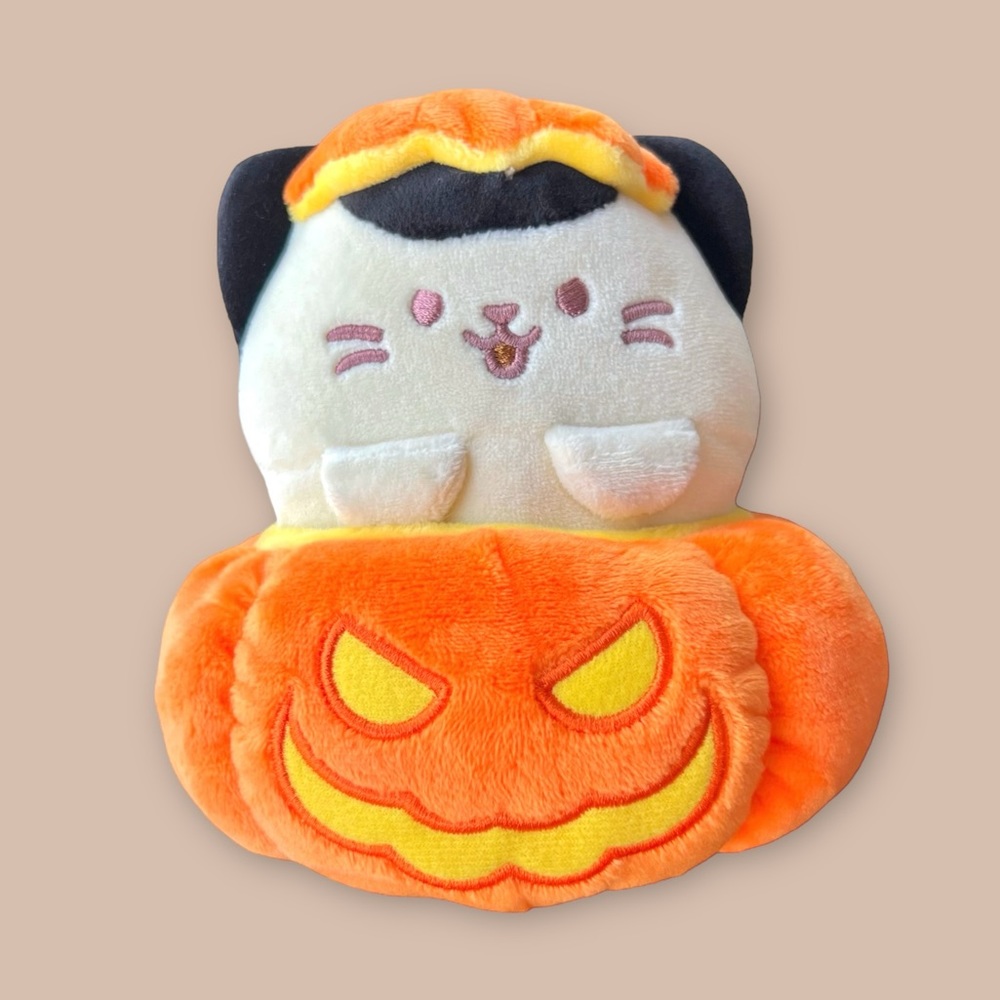 Kittiroll Halloween Kawaii Pumpkin Plush Kitty Cat New Squishmallow Seperable
